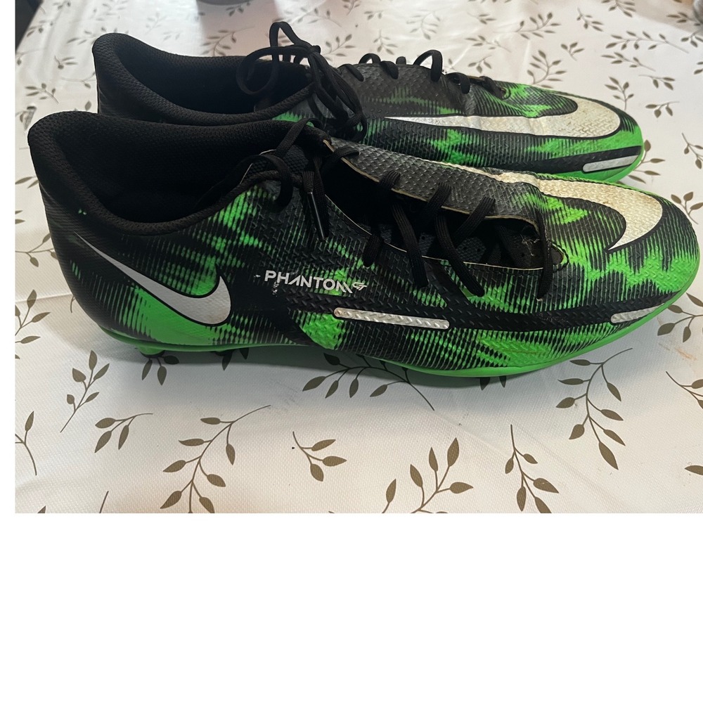 Nike Phantom GT2 Academy MG Soccer Cleats Black Green DM0730-003 Mens 10